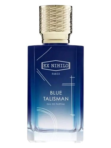 Blue Talisman, bottle, front