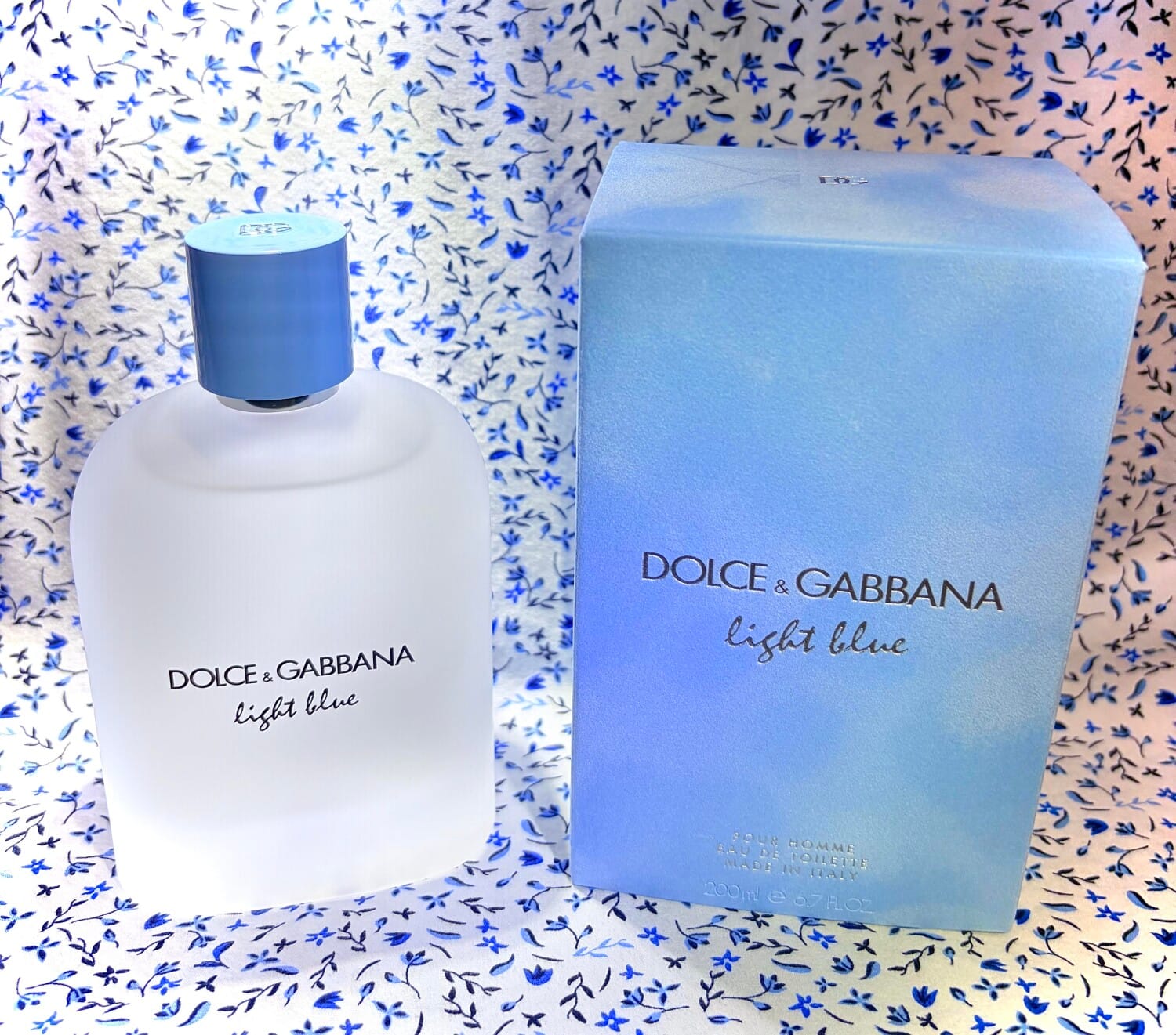 Light Blue Pour Homme Eau de Toilette, decant + box