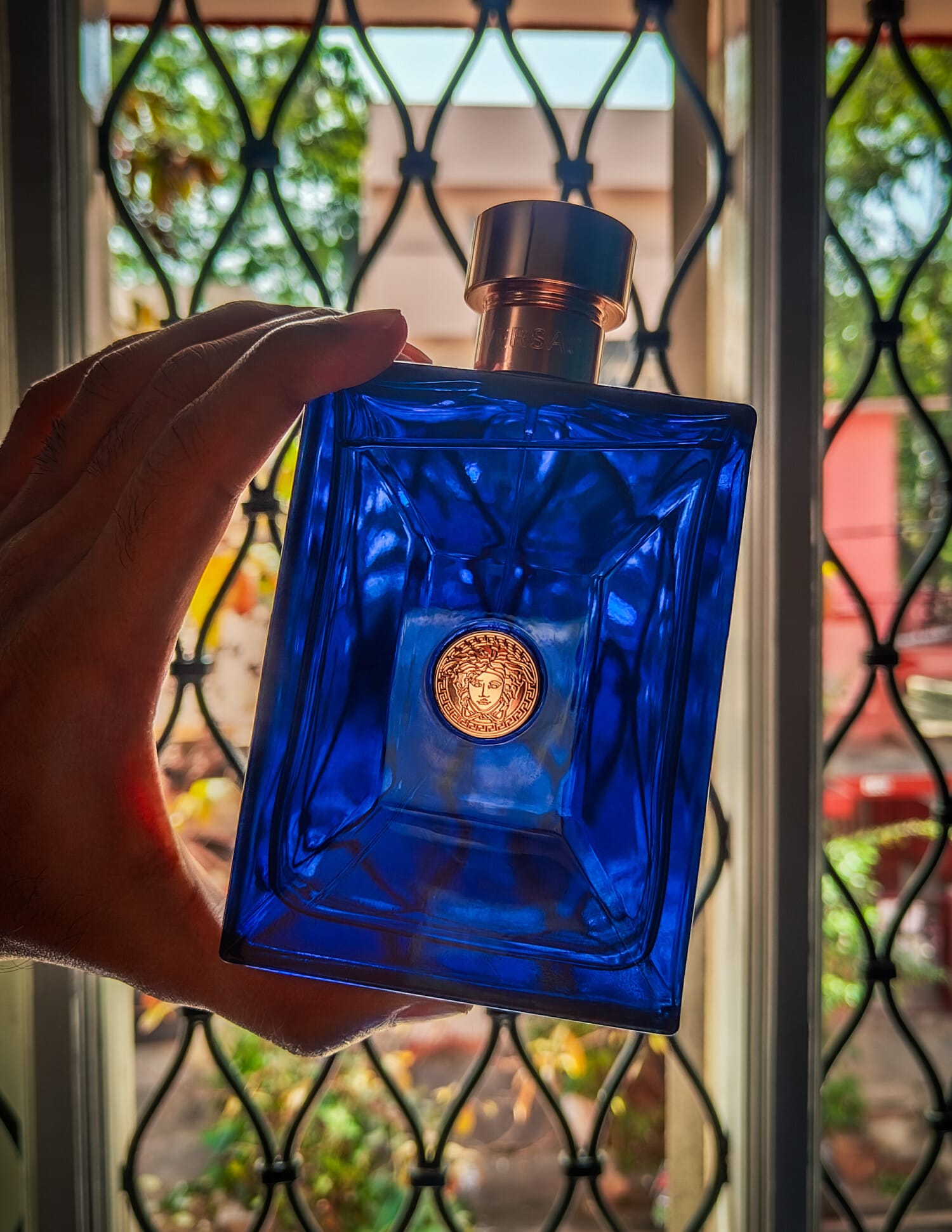 Versace Pour Homme Dylan Blue, on-skin / lifestyle