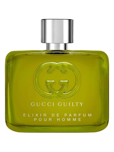 Guilty Elixir de Parfum pour Homme, bottle, front